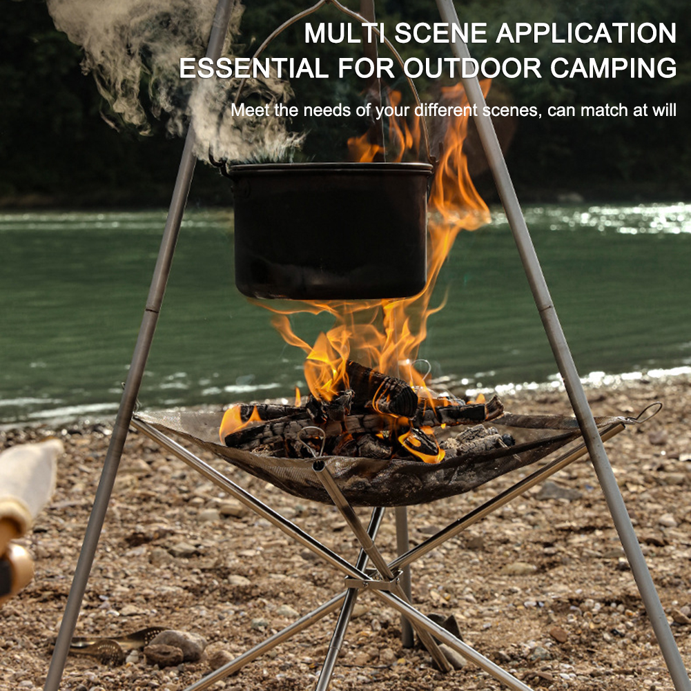Portable Camping Fire Pit Gril - Outdoor Camping Stove Wood reseña y precio