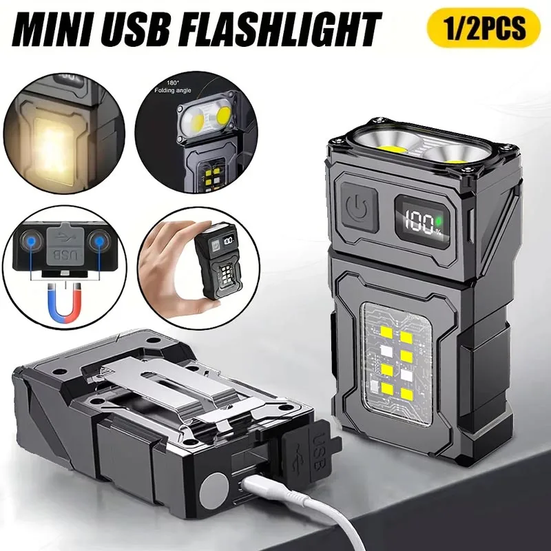 Portable LED COB Flashlight Re - Outdoor Camping Hat reseña y precio