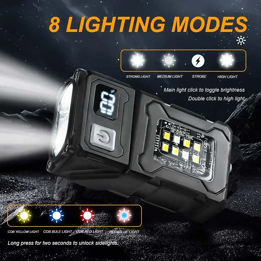2/1Pcs Portable Flashlight Sup - Outdoor Camping Adventure reseña y precio