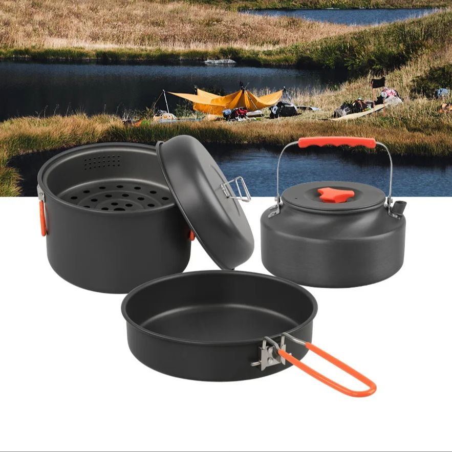 Outdoor Cookware Set Camping C - Outdoor Camping Cooking Set reseña y precio