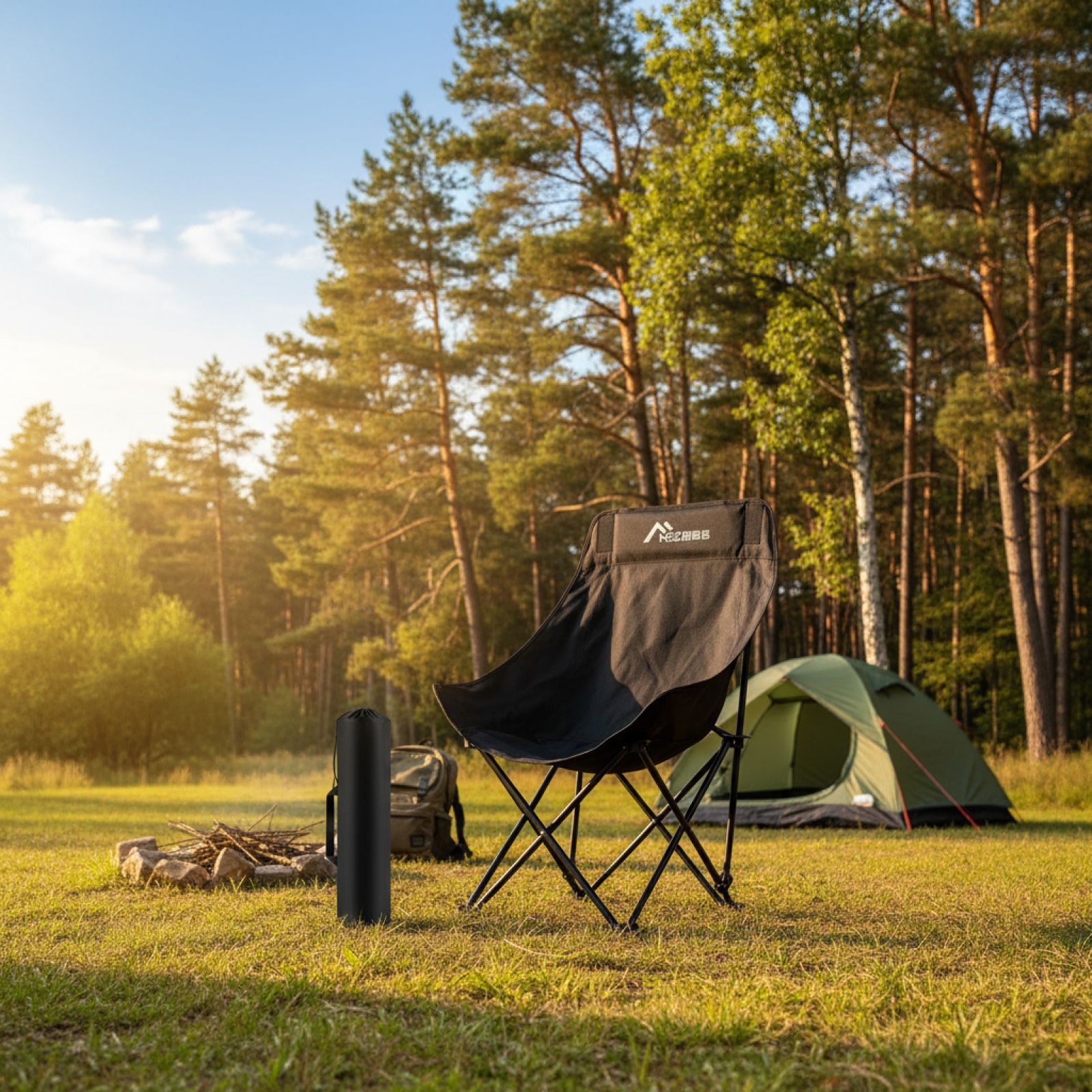 Foldable Mesh High Back Chair  - Outdoor Camping Recliner reseña y precio