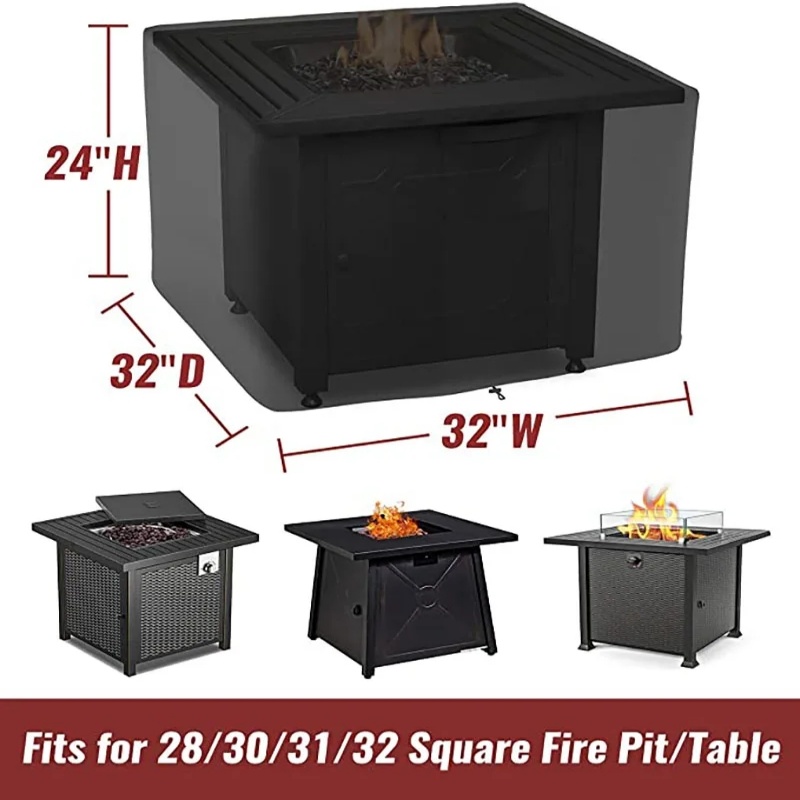 Waterproof Square Fire Pit Cov - Outdoor Camping Awning reseña y precio