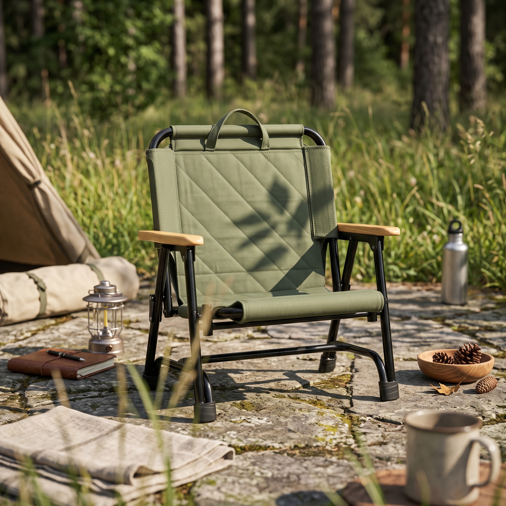 Folding Recliner Chair Carry H - Outdoor Camping Recliner reseña y precio