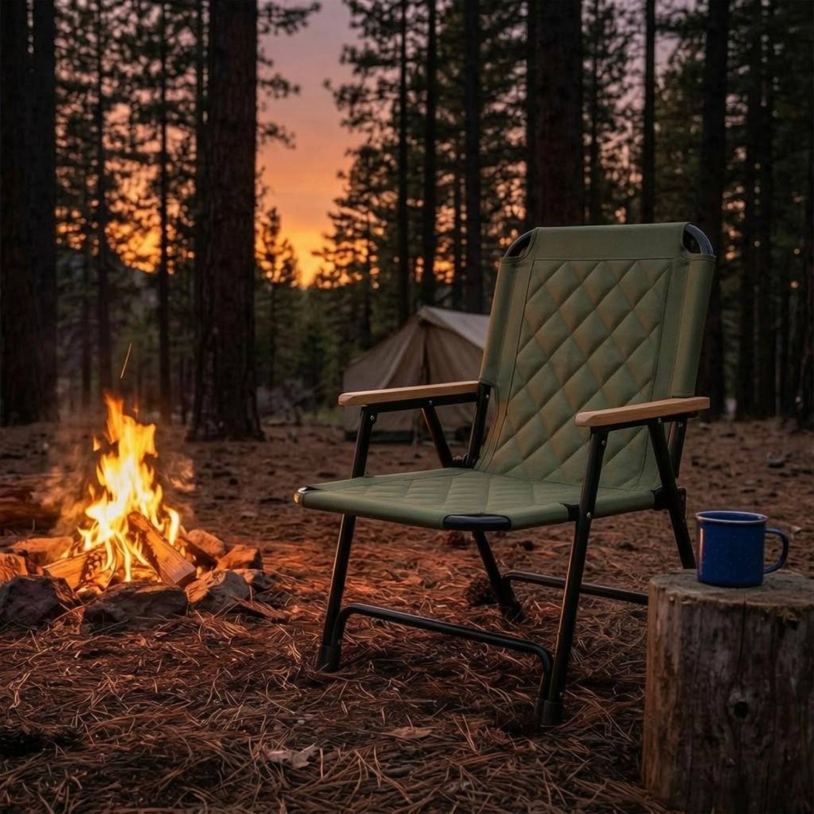 Folding Recliner Chair Carry H - Outdoor Camping Recliner reseña y precio