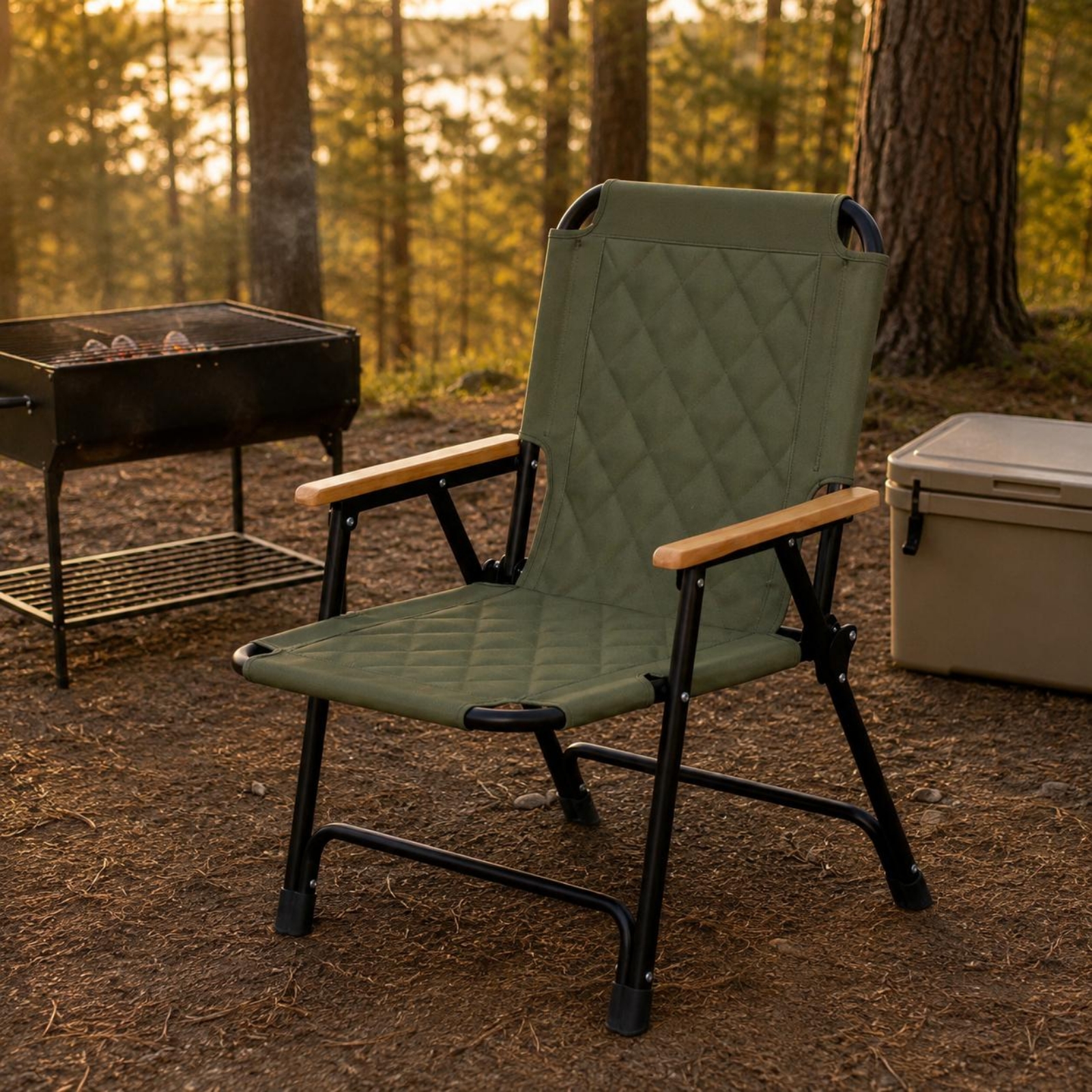 Folding Recliner Chair Carry H - Outdoor Camping Recliner reseña y precio