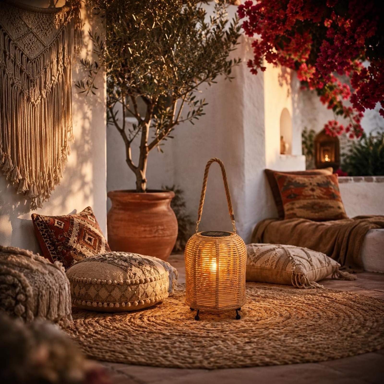 Handwoven Solar Lantern Warm L - Battery Outdoor Camping reseña y precio