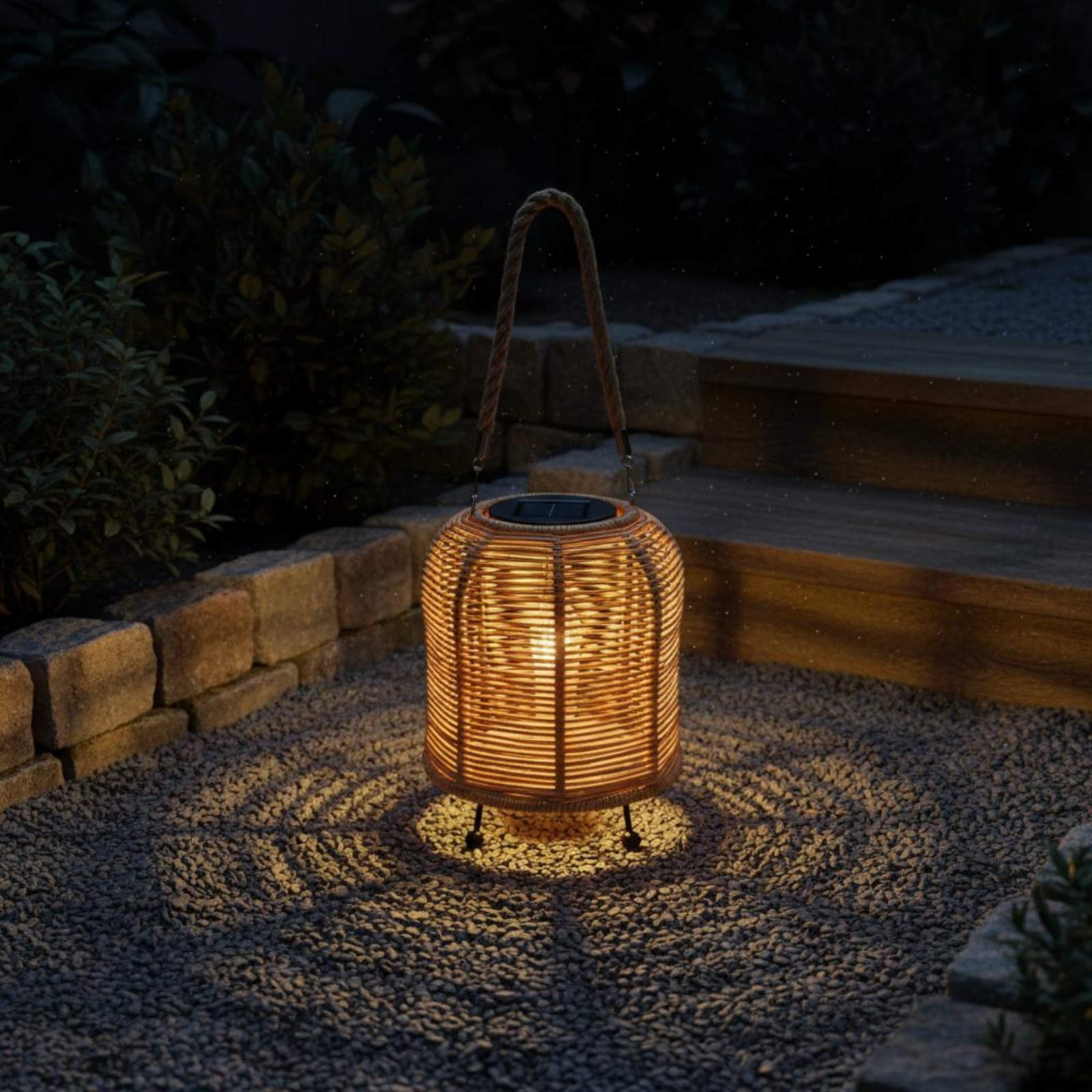 Handwoven Solar Lantern Warm L - Battery Outdoor Camping reseña y precio