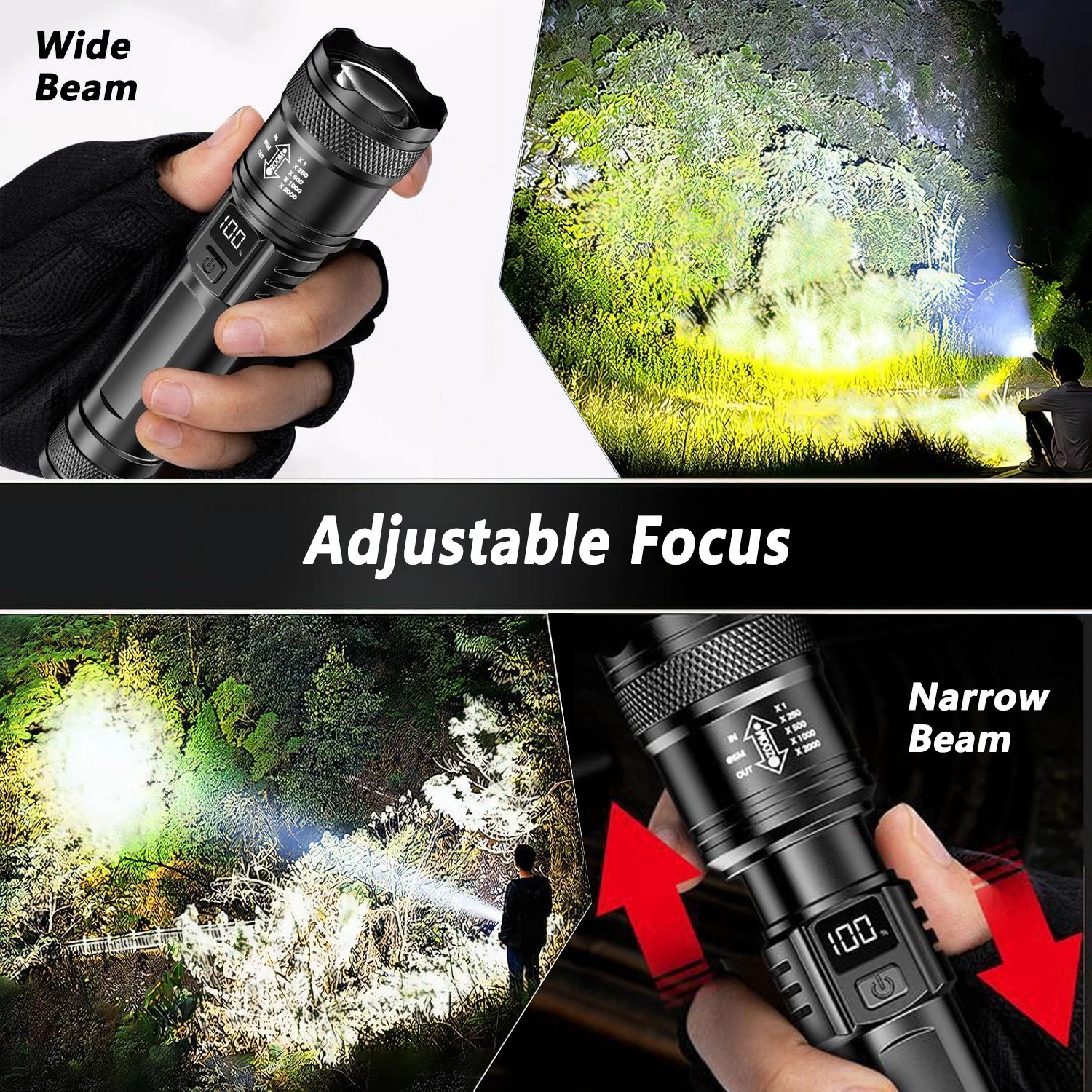 Ultra Bright LED Flashlight 20 - Outdoor Camping Adventure reseña y precio