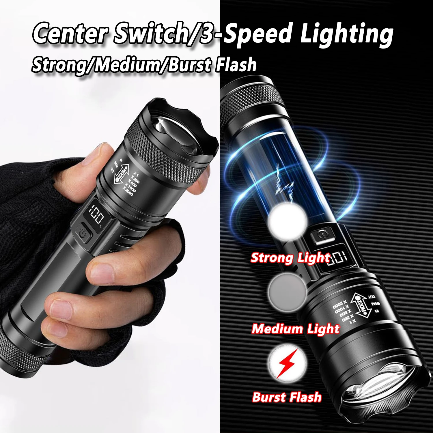 Ultra Bright LED Flashlight 20 - Outdoor Camping Adventure reseña y precio