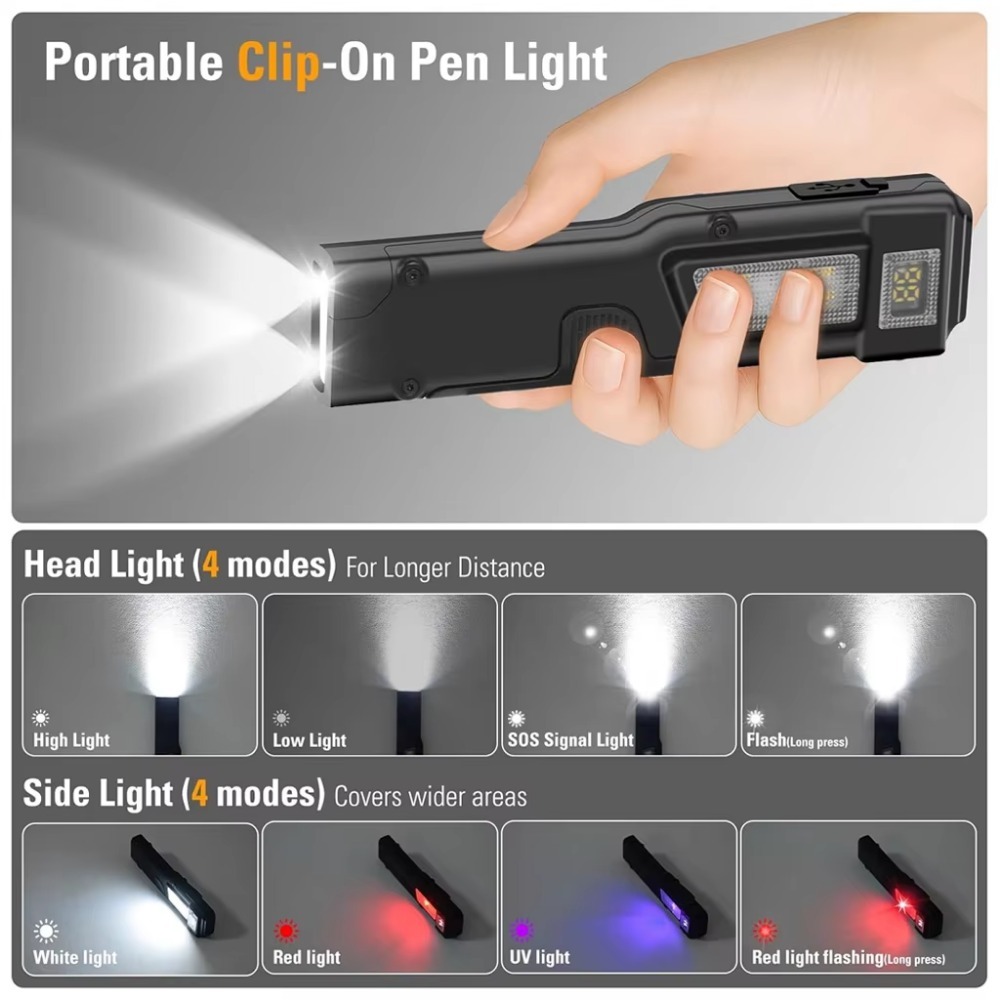 Ultra-Thin EDC Rechargeable LE - Outdoor Camping Adventure reseña y precio