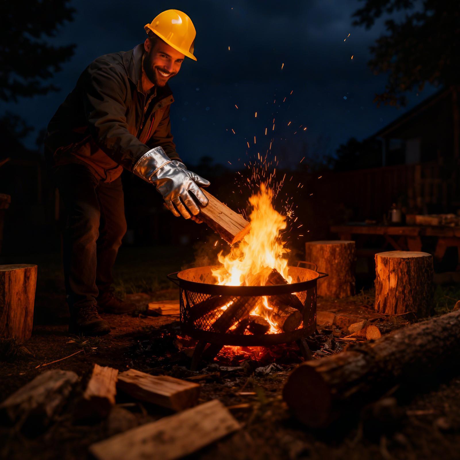 Grill Gloves Insulated Anti-Sc - Outdoor Camping Oven reseña y precio