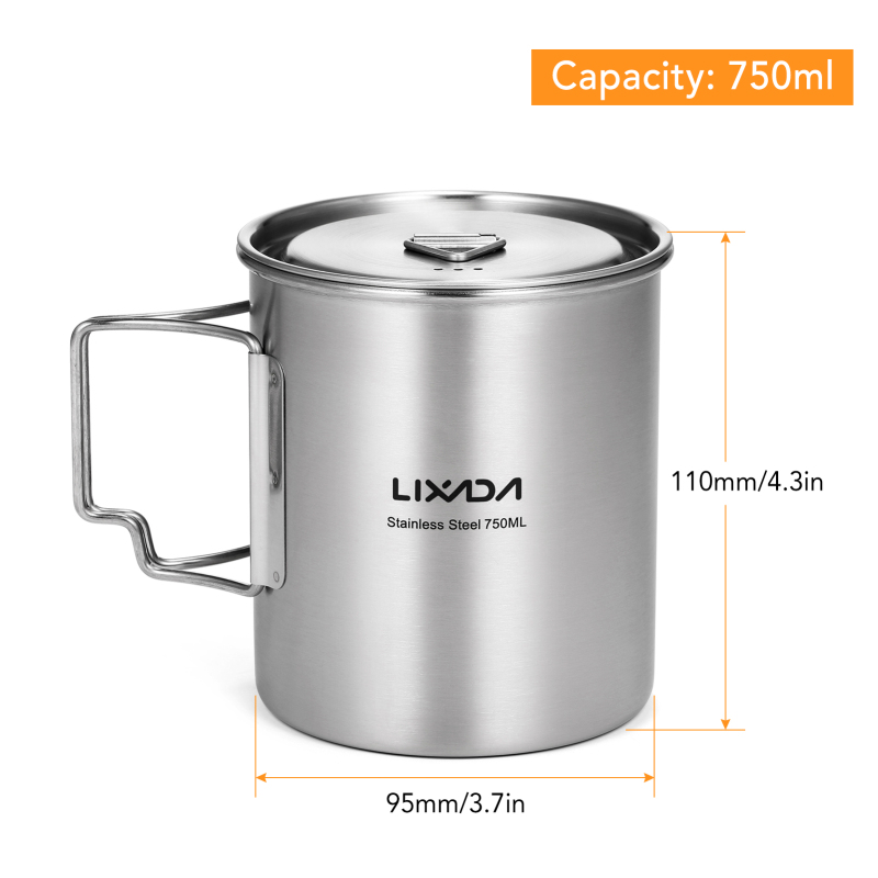 Lixada 750ml Cup Outdoor Stain - Outdoor Camping Kitchen Table reseña y precio