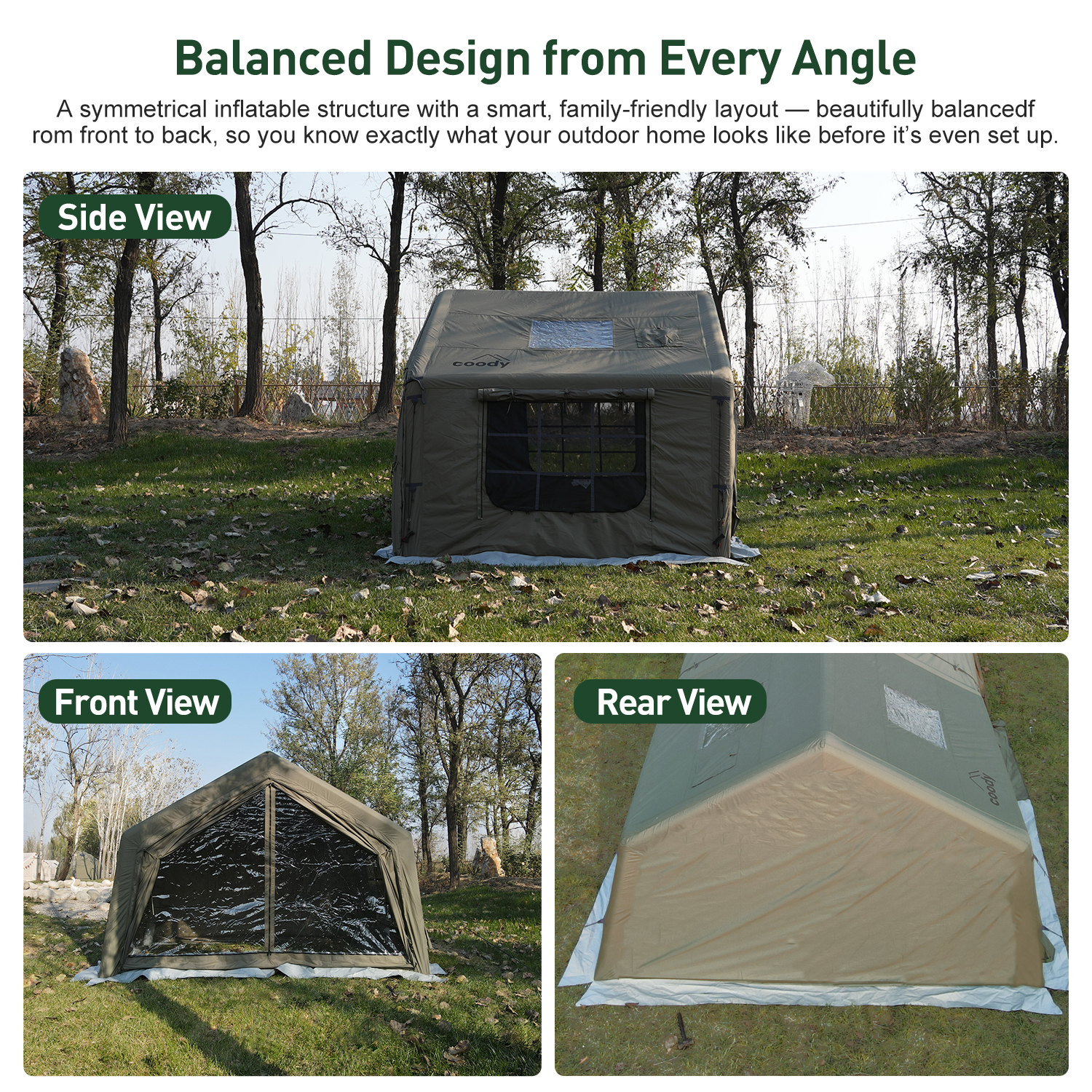 9.0 Air Tent-Army Green High Q - Camping Zelt Outdoor reseña y precio
