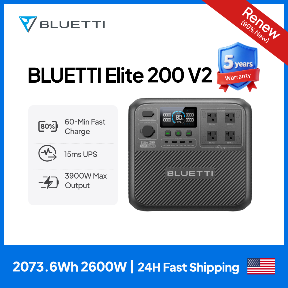 【Renew】BLUETTI Elite 200 V2 Po - Outdoor Camping Oven reseña y precio