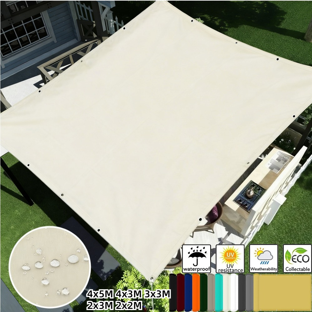 Waterproof Shade Sail with Gro - Outdoor Camping Awning reseña y precio
