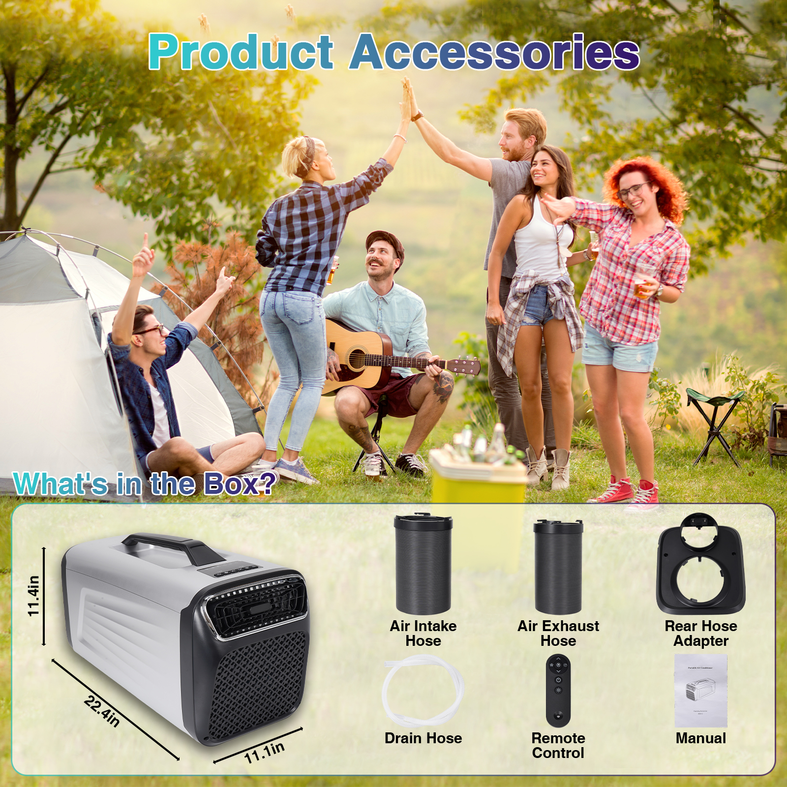 Portable Camping Tent Air Cond - Outdoor Camping Air Conditioner reseña y precio