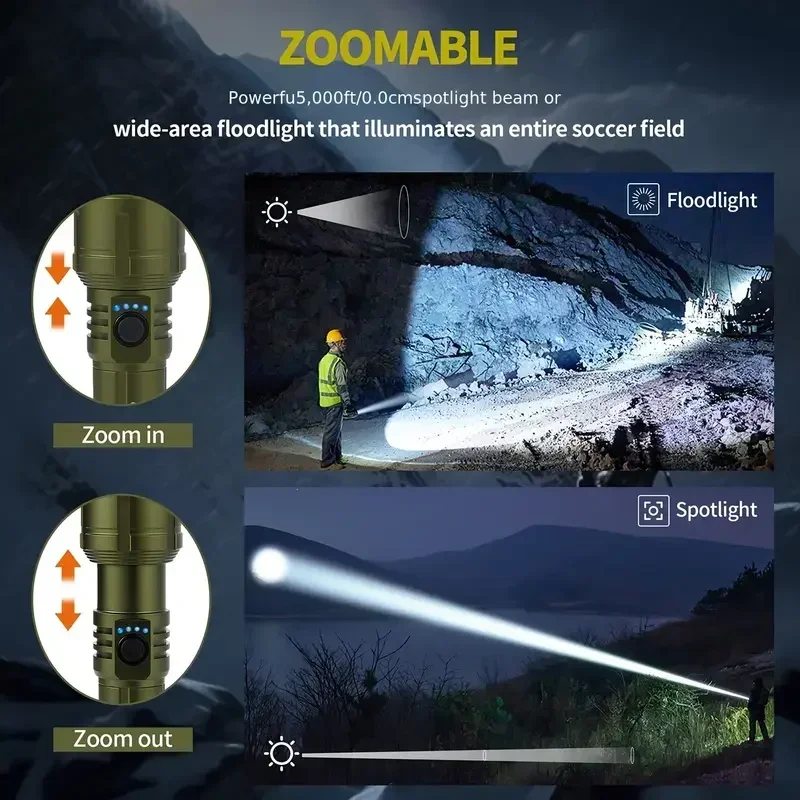 Ultra Powerful Flashlight Conc - Outdoor Camping Adventure reseña y precio