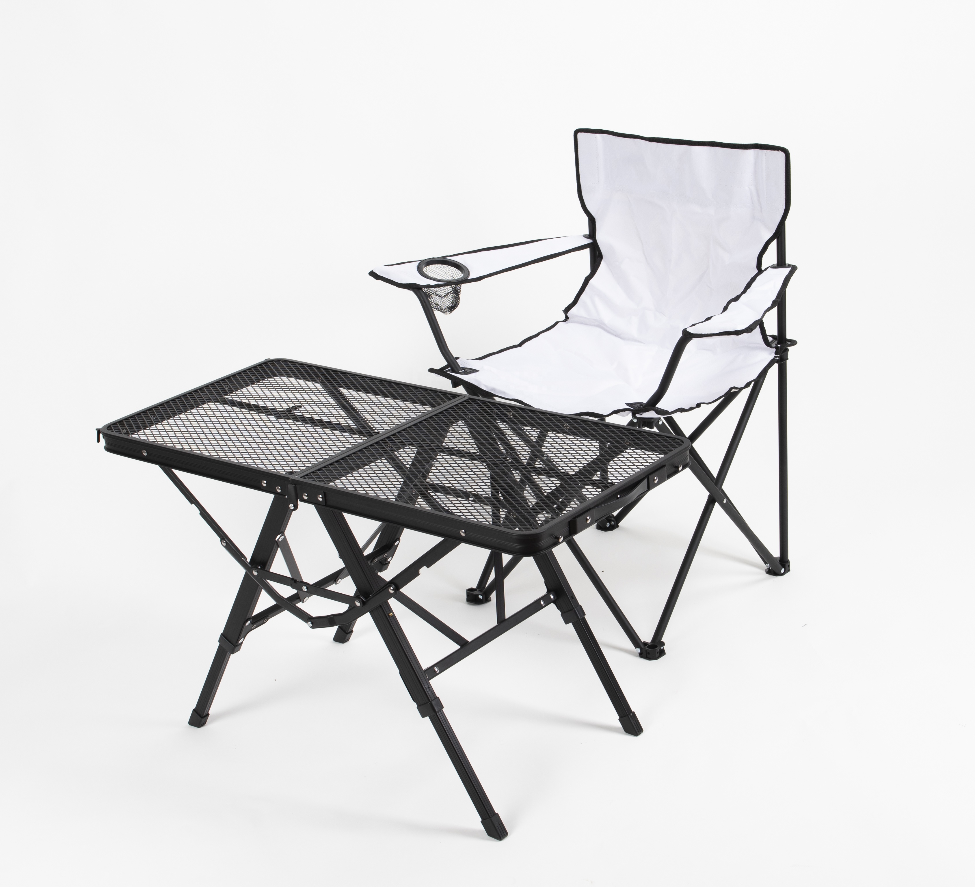 Steel Mesh Folding Camping Tab - Outdoor Camping Cooking Table reseña y precio