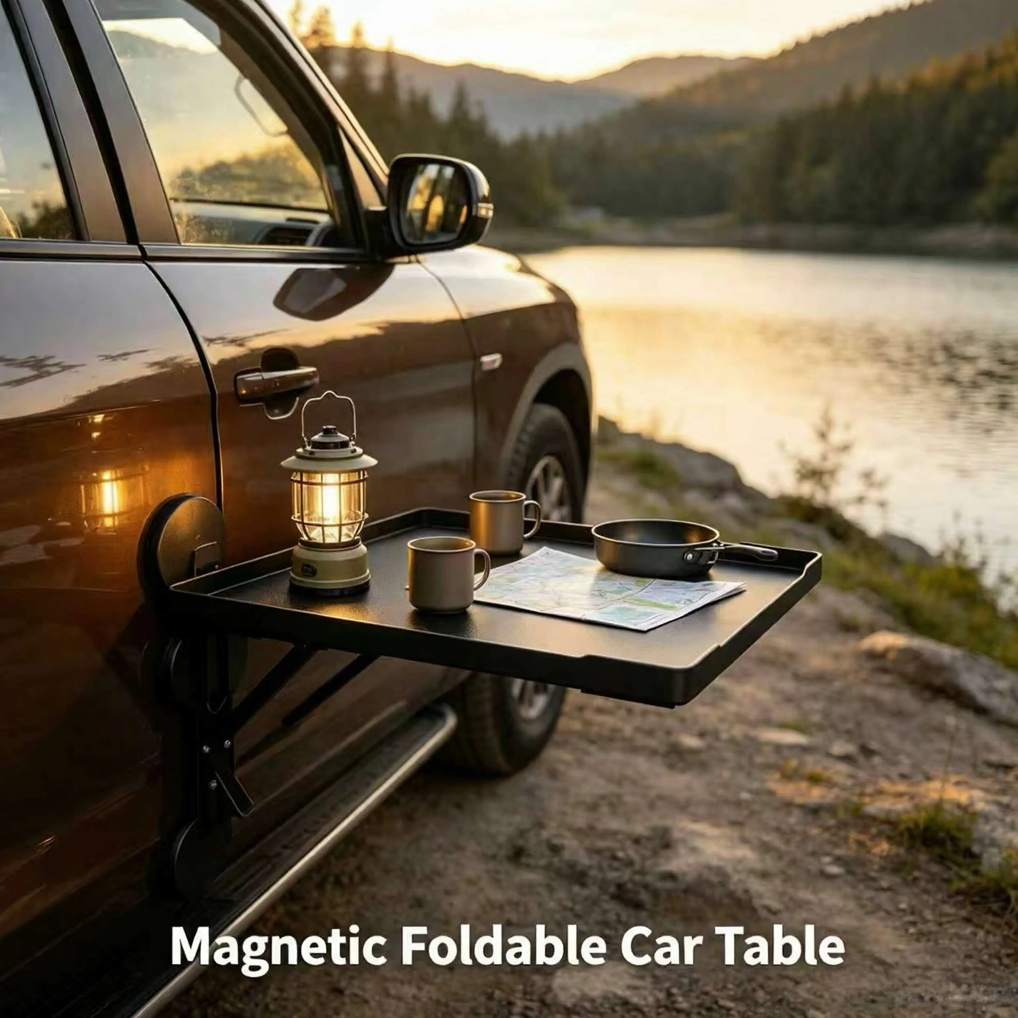 Portable Car Side Door Hanging - Outdoor Camping Cooking Table reseña y precio