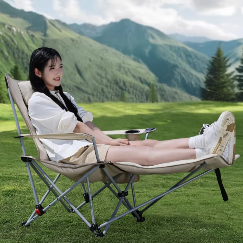 Folding Recliner Portable Camp - Outdoor Camping Recliner reseña y precio