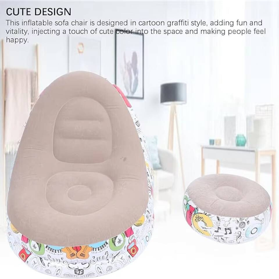 Modern Eco-flocked PVC Inflata - Outdoor Camping Recliner reseña y precio