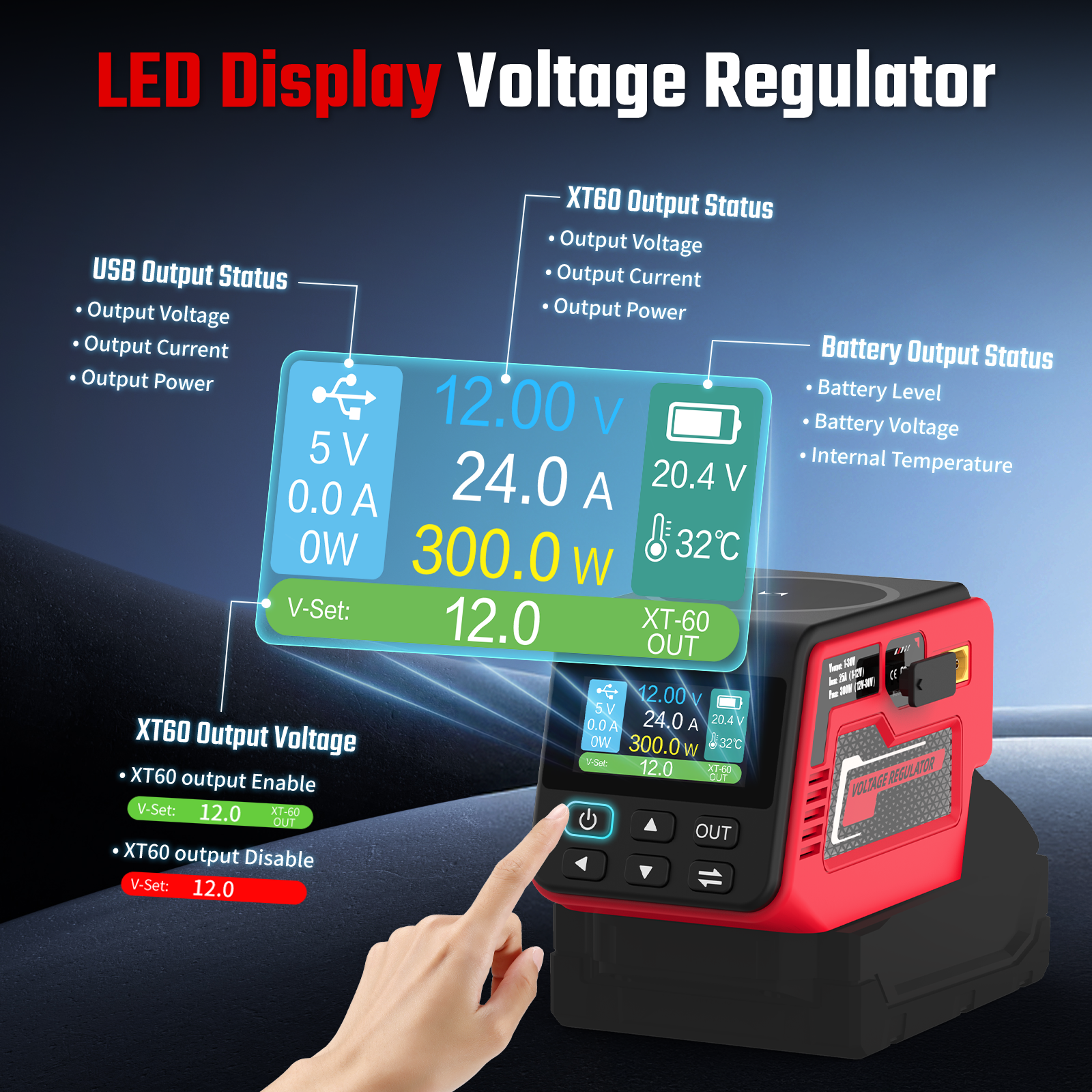 Kzreect 300W Voltage Regulator - Camping Quad reseña y precio