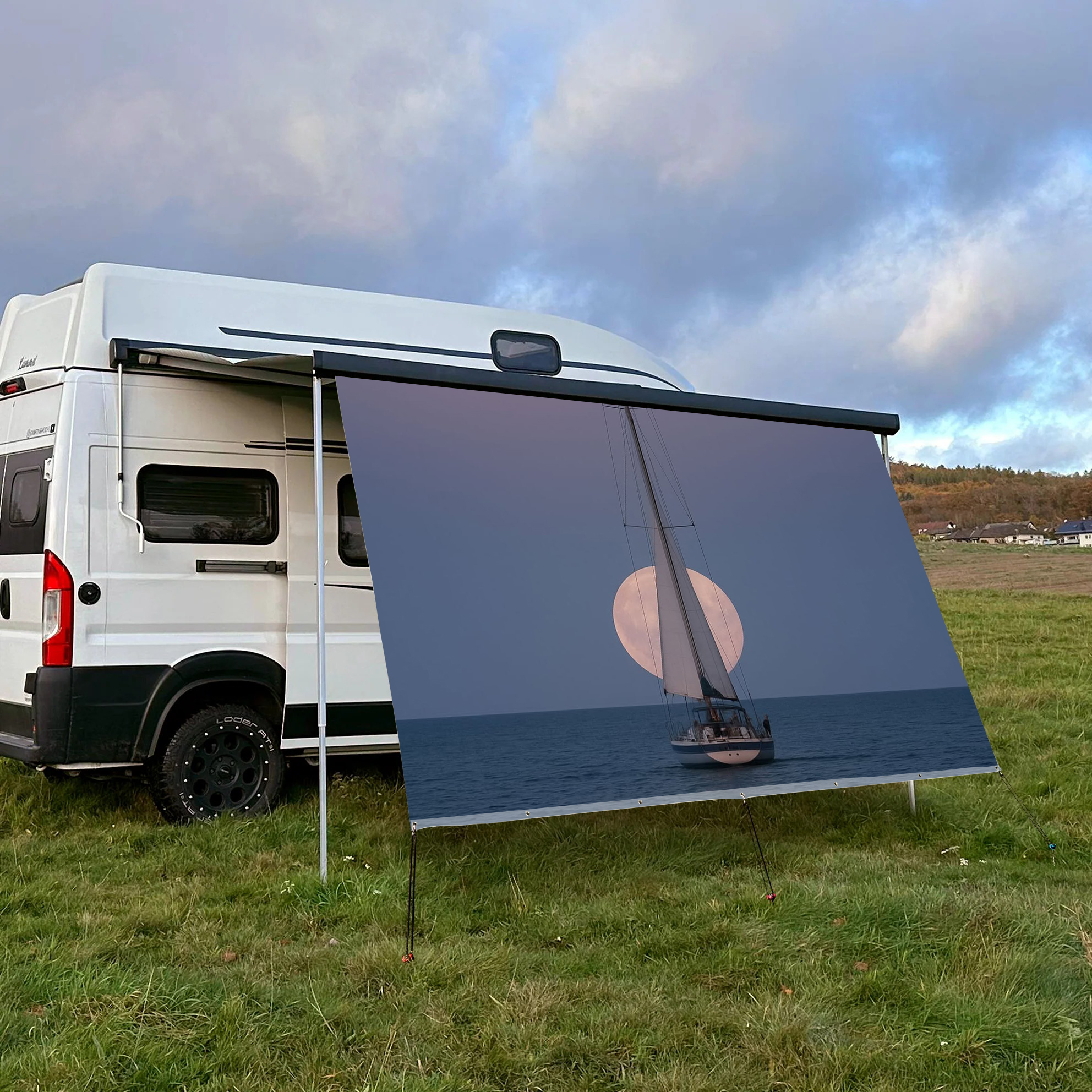 Custom Pattern UV Resistant Fo - Outdoor Camping Awning reseña y precio