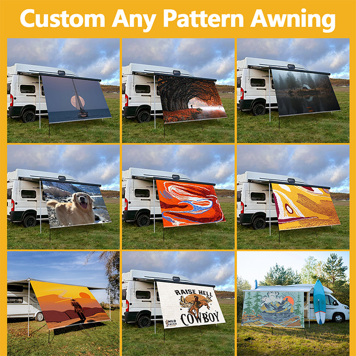 Custom Pattern UV Resistant Fo - Outdoor Camping Awning reseña y precio