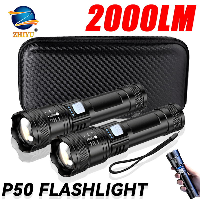Tactical LED Flashlight 2000LM - Battery Outdoor Camping reseña y precio