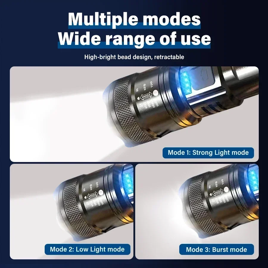 Tactical LED Flashlight 2000LM - Battery Outdoor Camping reseña y precio