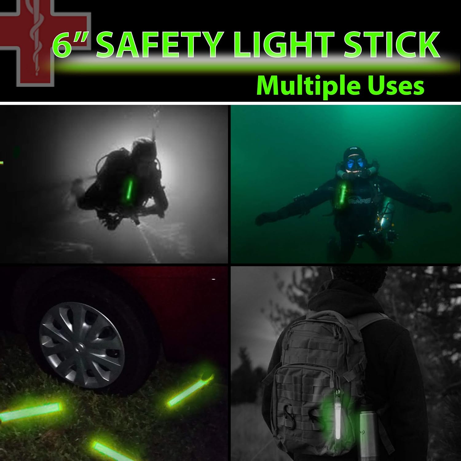 Glow Sticks Bulk Green Emergen - Glow Sticks Survival reseña y precio