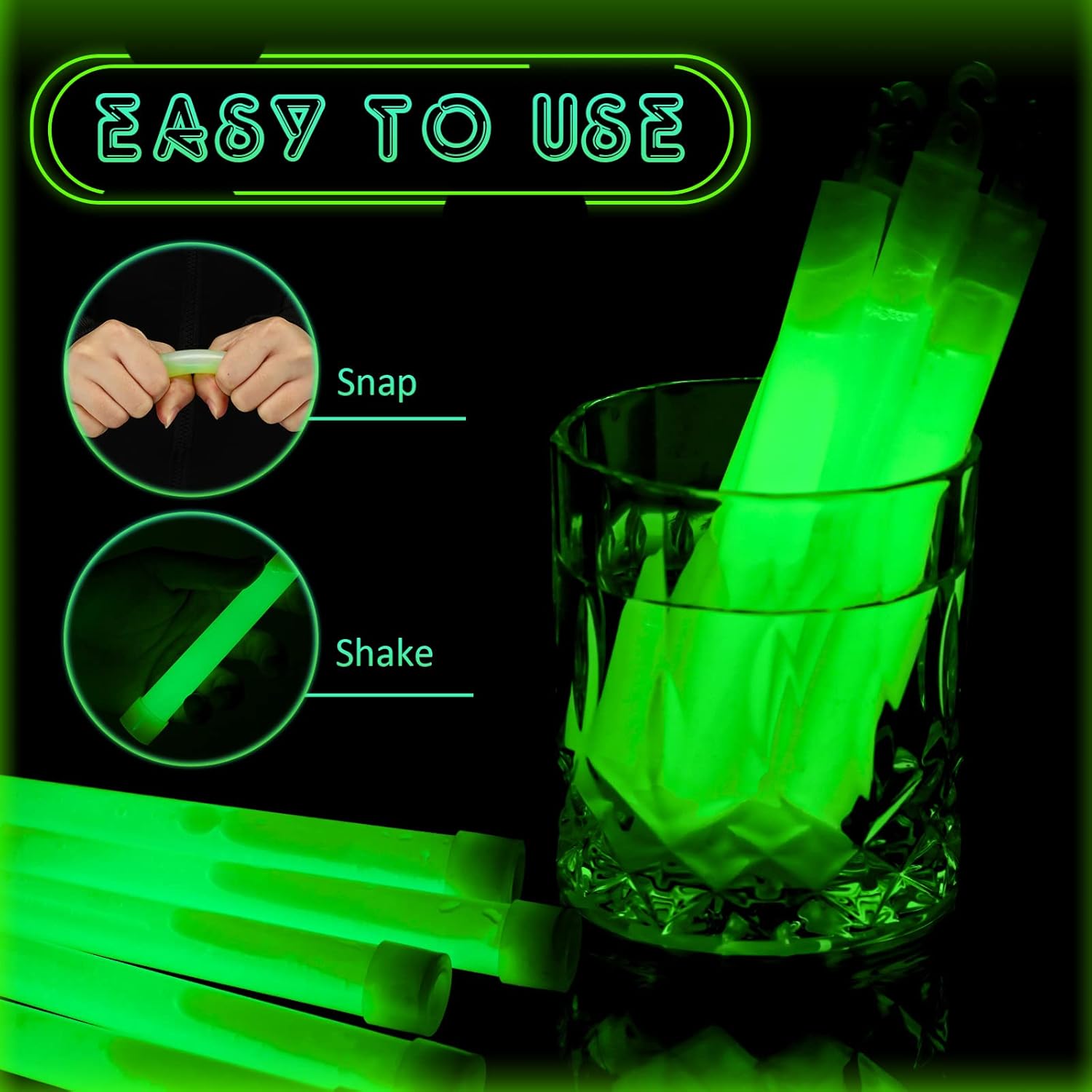 Glow Sticks Bulk Green Emergen - Glow Sticks Survival reseña y precio