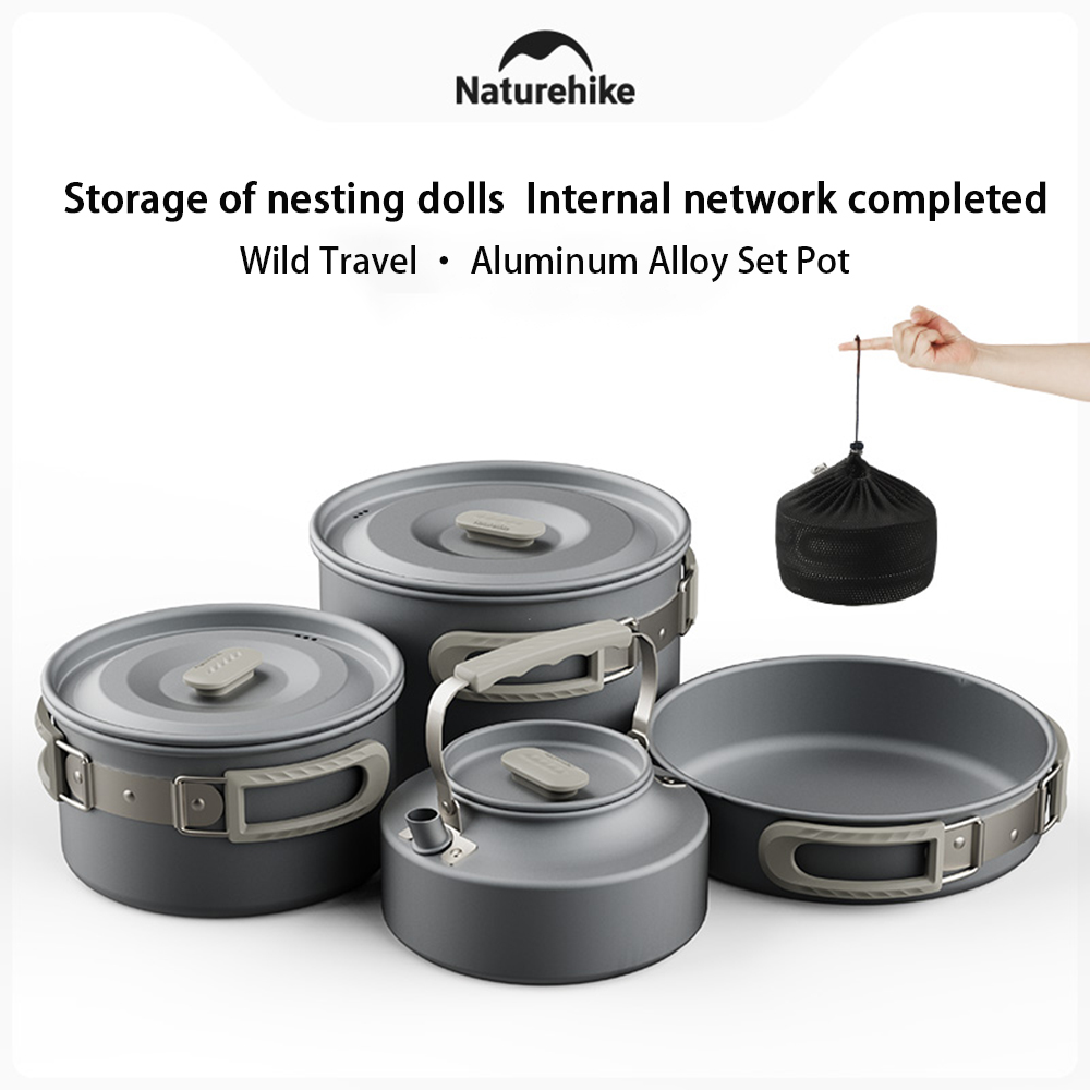Naturehike Outdoor Pot Set,Cam - Outdoor Camping Cooking Set reseña y precio