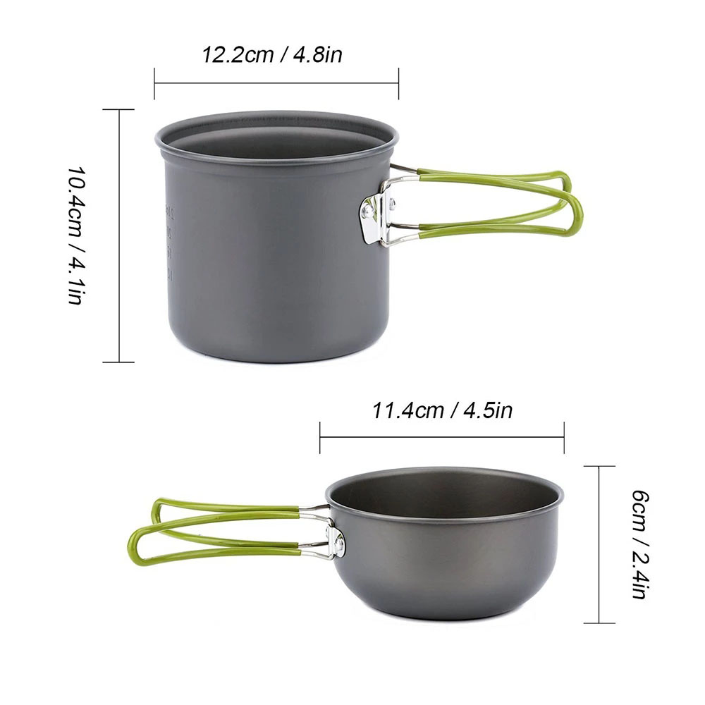 Camping Cookware Kit with Stov - Outdoor Camping Kitchen Table reseña y precio