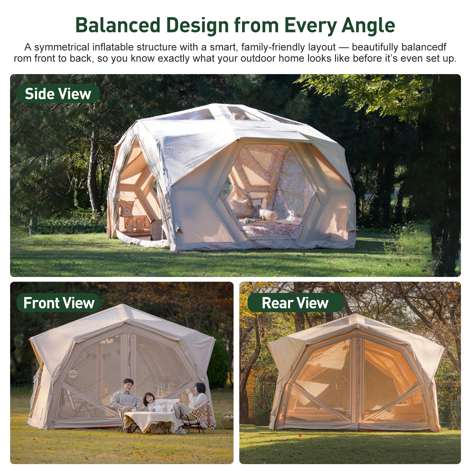 Hubshelter Pro Air Tent-Beige  - Camping Zelt Outdoor reseña y precio