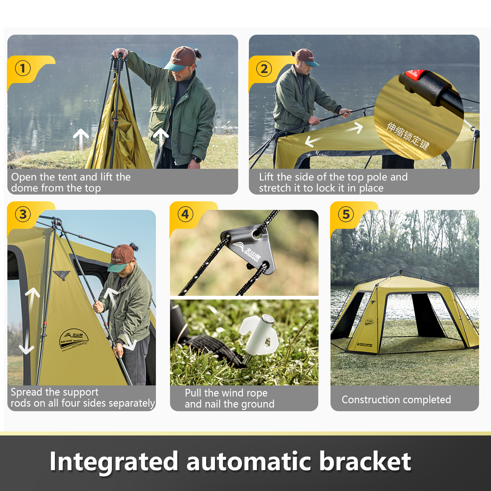 BISINNA 6-8 Persons One-touch  - Outdoor Camping Dome reseña y precio